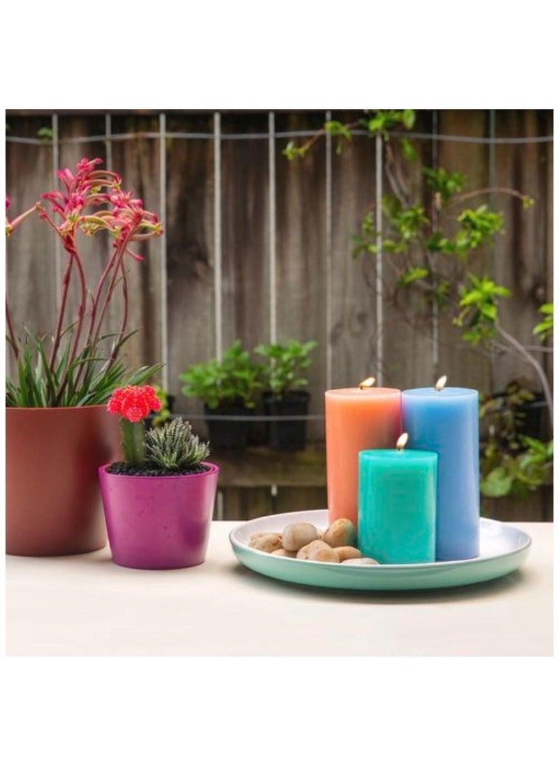 Waxworks Citronella Pillar Candle 10 Cm Assorted Color  - Image 3
