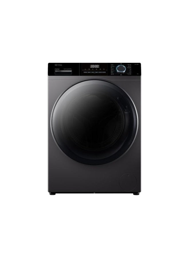 GENERAL SUPREME Washing Machine Automatic Front Load 12 KG ,14 Programs, BLDC Inverter Motor, Dark Silver, GSFL120WH - Image 1