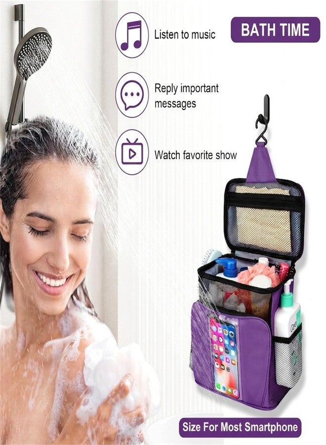 BAIMAY Travel Toiletry Bag for Women, Large Makeup Organizer for Full-Sized Toiletries Gifts for Women-Purple - Image 2