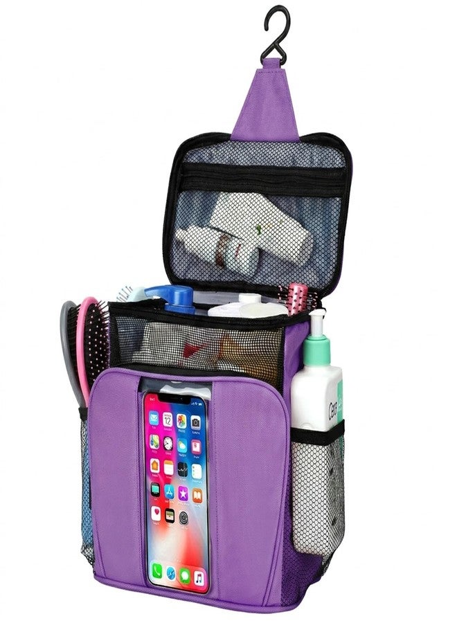 BAIMAY Travel Toiletry Bag for Women, Large Makeup Organizer for Full-Sized Toiletries Gifts for Women-Purple - Image 1
