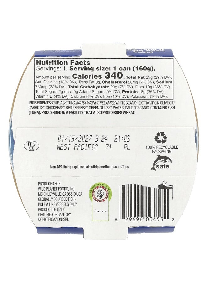 Wild Planet Wild Planet, Wild Tuna & White Bean Salad, 5.6 oz (160 g)  - Image 2