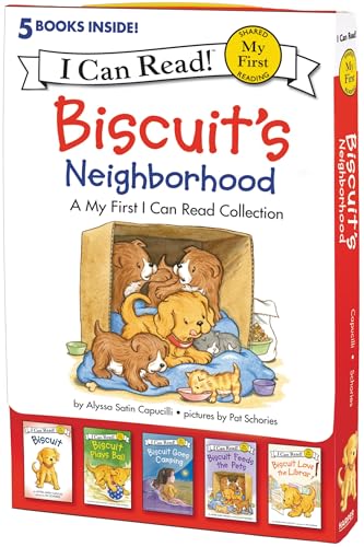 Biscuits Neighborhood 5 Funfilled Stories In 1 Box My First I Can Read 