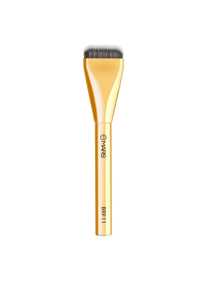 Mars Mars Artist'S Arsenal Ultra Thin Foundation Makeup Brush For Blending Liquid Foundation & Cream | Ultra Thin Bristles | Flawless Application | Sleek Design For Minimal Effort (Golden) - Image 1