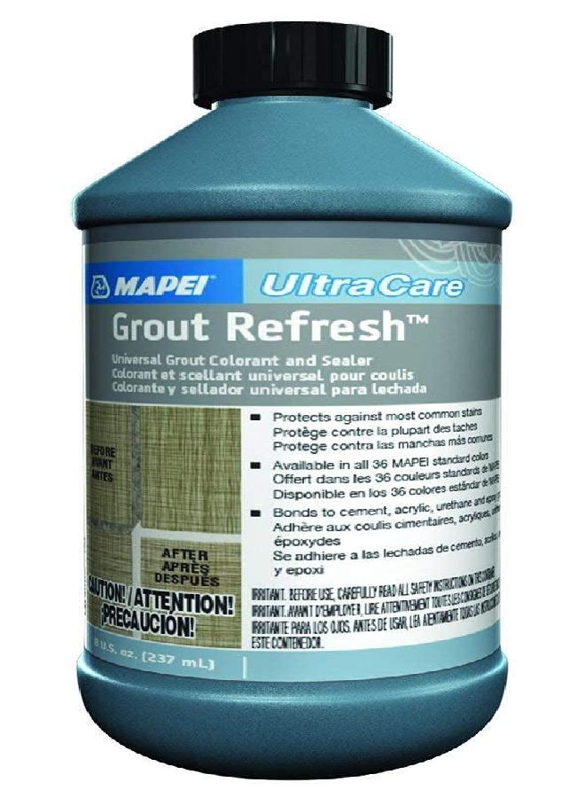 Mapei Grout Refresh Colorant and Sealer: Grout Paint and Sealant - 8 Ounce Bottle, Warm Gray - Image 1