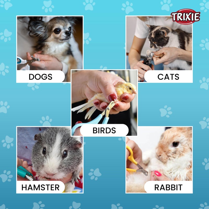 Trixie Claw Scissors, Grooming Tool for Pets Stainless Steel Material, Non-Slip Handles Provide Fast and Effortless Cuts, with Rounded Tips to Prevent Injury - 8cm - Image 3