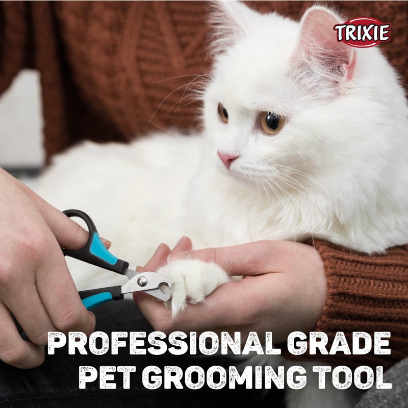 Trixie Claw Scissors, Grooming Tool for Pets Stainless Steel Material, Non-Slip Handles Provide Fast and Effortless Cuts, with Rounded Tips to Prevent Injury - 8cm - Image 4