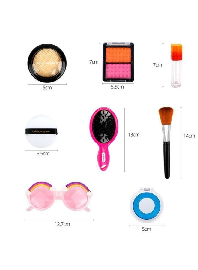 MissTiara Childrens Simulation Cosmetics Handbag Princess Lipstick Set Girls Playing House Jewelry Makeup Gift Toys  - Image 3