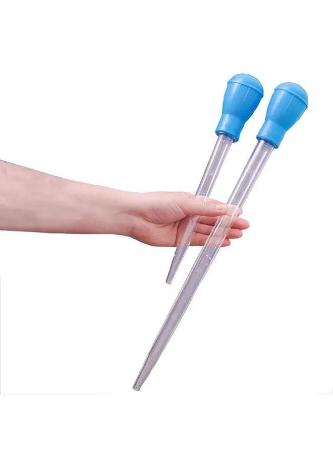 أزرق 17.72 بوصة 50 مل مكنسة كهربائية سهلة الاستخدام لحوض السمك للتنظيف الفعال - Image 1