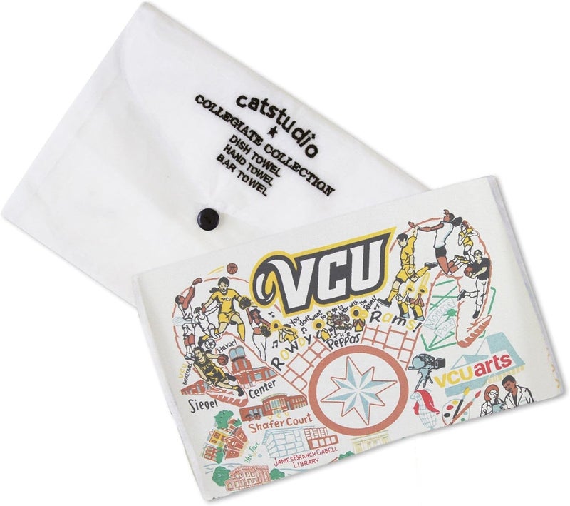 Catstudio Dish Towel, Virginia Commonwealth University (VCU) Rams Hand Towel - Collegiate Kitchen Towels for VCU Fans for Students, Graduation, Parents and Alums - Image 2