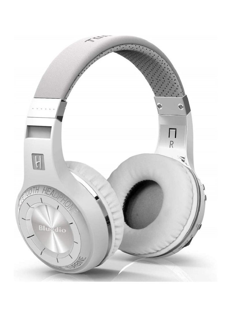 Bluedio - Bluedio HT Turbine Wireless Bluetooth 5.0 Stereo Headphones with Mic White - Image 1