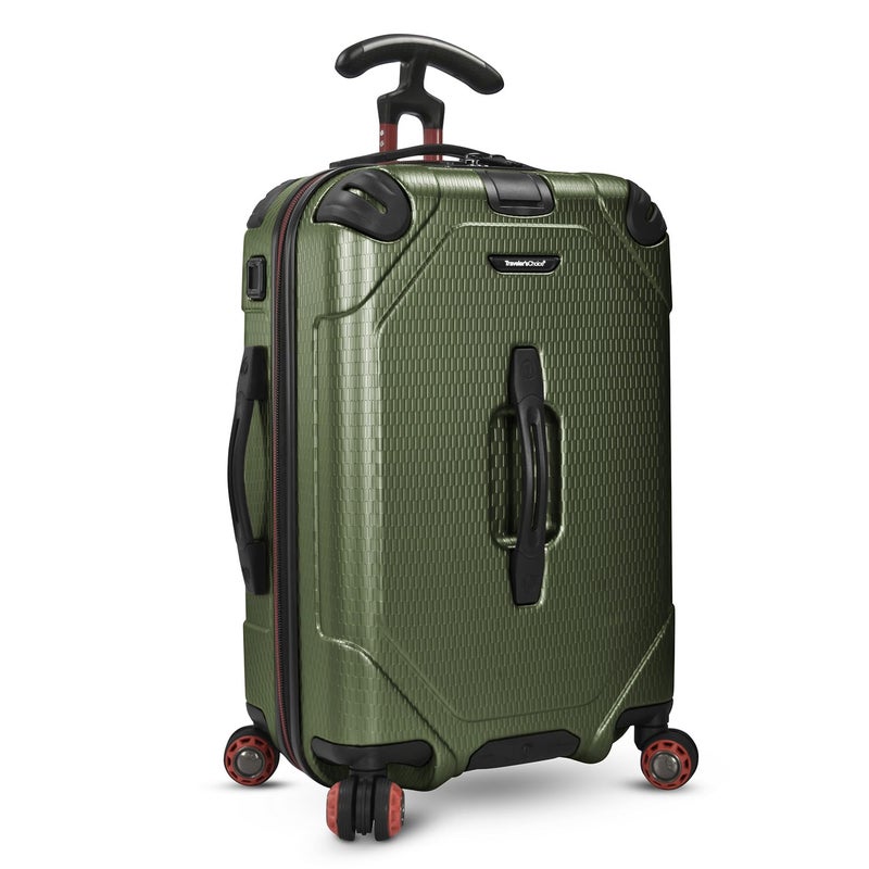 Traveler's Choice Traveler's Choice Maxporter II Hardside Spinner, Dark Green, 22" Trunk Luggage  - Image 1