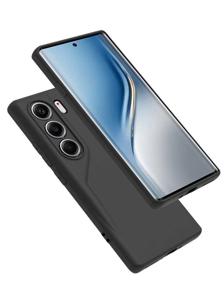 Fankalo 【1+1+1 Sets】for Tecno Camon 40 Pro 5G Case & Screen Protector & Magnetic Ring Holder Frosted Pudding Material TPU Cover with Tempered Glass Screen Protector,Ring Holder Suitable for Car Magnetic Attraction - Image 2