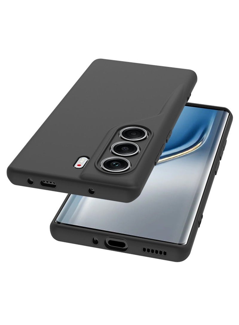 Fankalo 【1+1+1 Sets】for Tecno Camon 40 Pro 5G Case & Screen Protector & Magnetic Ring Holder Frosted Pudding Material TPU Cover with Tempered Glass Screen Protector,Ring Holder Suitable for Car Magnetic Attraction - Image 3