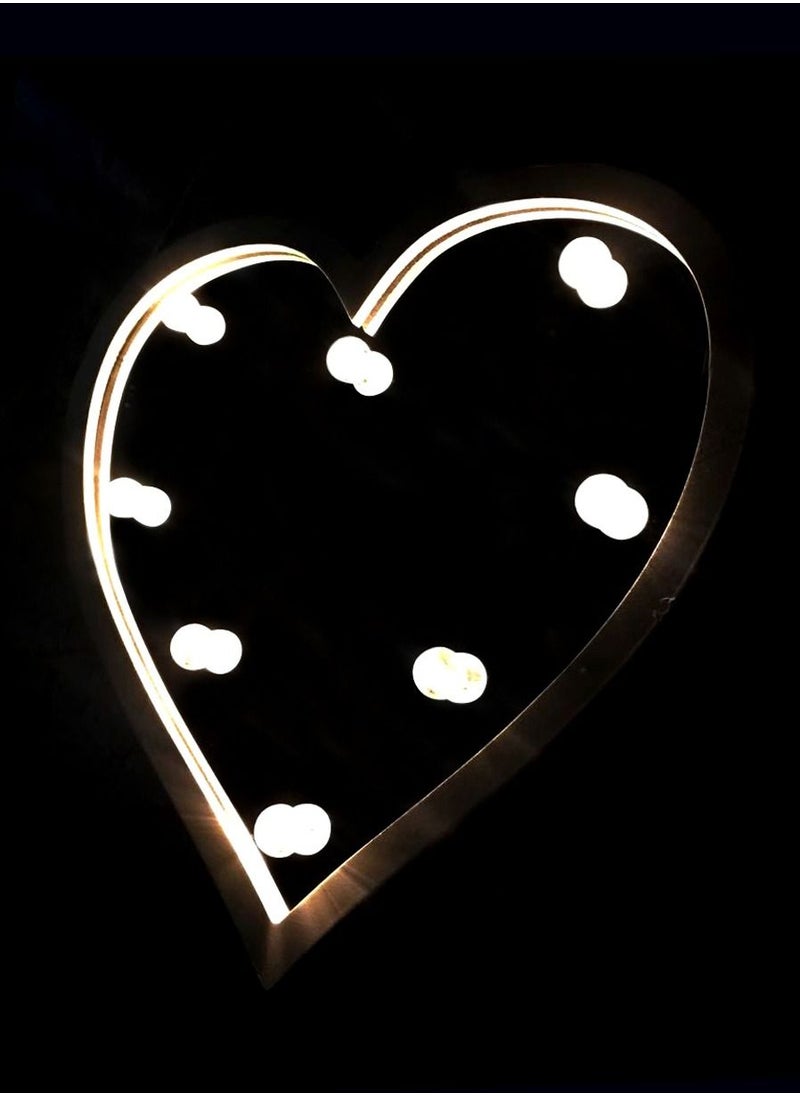 Heart-Shaped Mirror with White Frame and Light LEDs 32x30cm - pzsku/Z27B49C5F58F396E7FD14Z/45/_/1647427278/1edc19a6-cd7e-427e-b2f8-5c01e5829c26