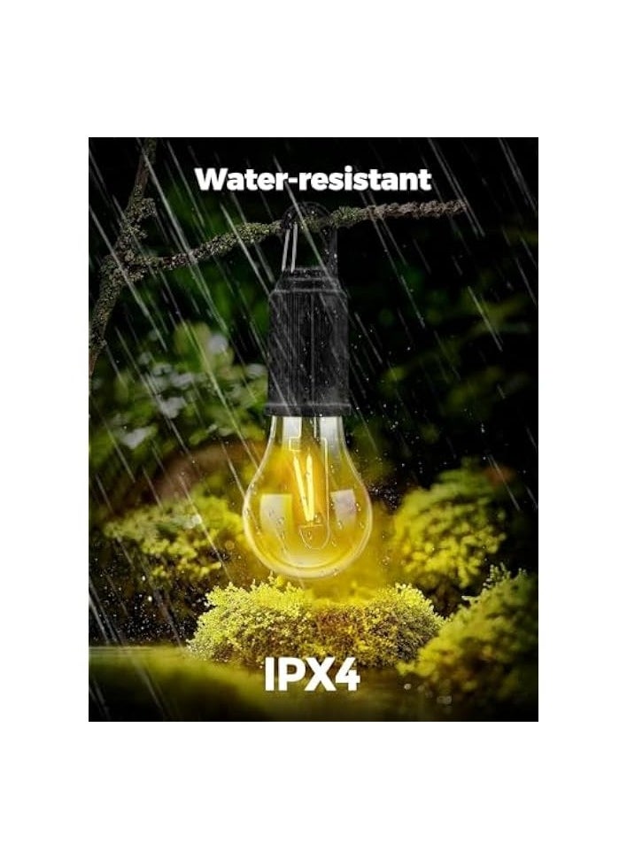erorex Rechargeable Camping Light Bulbs,Portable LED Camping Lanterns,Hanging Tent Lamp with 3 Lighting Modes and Hook for Emergency, Hiking, Fishing, Backpacking,Power Outages  - Image 4