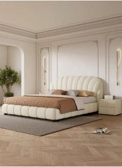 Wooden Twist Wooden Twist Soft Upholstery Bed for Luxury Bedroom (King Size)  - Image 1