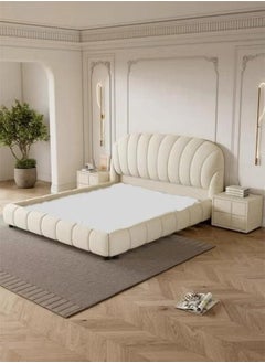 Wooden Twist Wooden Twist Soft Upholstery Bed for Luxury Bedroom (King Size)  - Image 5