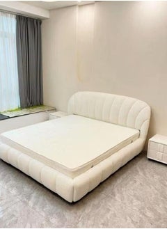 Wooden Twist Wooden Twist Soft Upholstery Bed for Luxury Bedroom (King Size)  - Image 4
