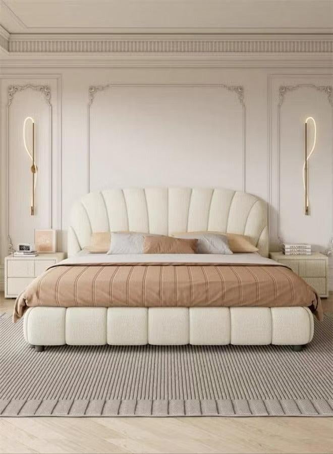 Wooden Twist Wooden Twist Soft Upholstery Bed for Luxury Bedroom (King Size)  - Image 2