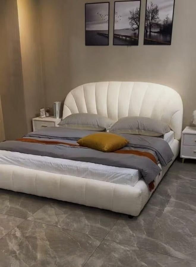Wooden Twist Wooden Twist Soft Upholstery Bed for Luxury Bedroom (King Size)  - Image 3