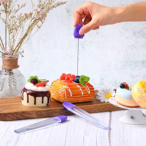 Raiten 4 Cake Tester Stainless Steel Baking Tester with Cover Reusable Metal Mini Cupcake Needle Sticks for Bread Pastry Biscuit Muffin Cookie Baking - Image 5