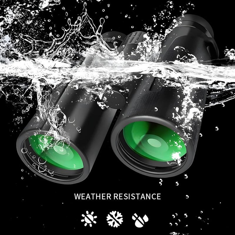 GHIME 12x42 Ultra HD Binoculars for Long Distance with Phone Adapter | Large View, 2000 Meter Range, Bright BAK4 Prism FMC Lens | Waterproof, Bird Watching, Safari, Trekking, 6 Month Warranty - Image 5