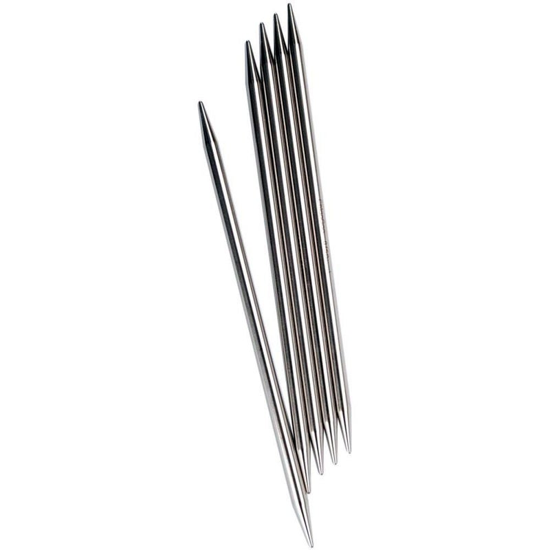6 "(15 cm) Chiaogoo Red (Stainless Steel) Double Point Knitting Needles Size-US-3-(3.25mm)