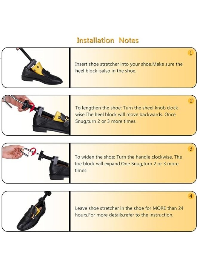 كيلا موسع أحذية قابل للتعديل، طول وعرض قابل للتعديل للرجال والنساء، موسع أحذية قابل للتعديل في 4 اتجاهات - Image 5