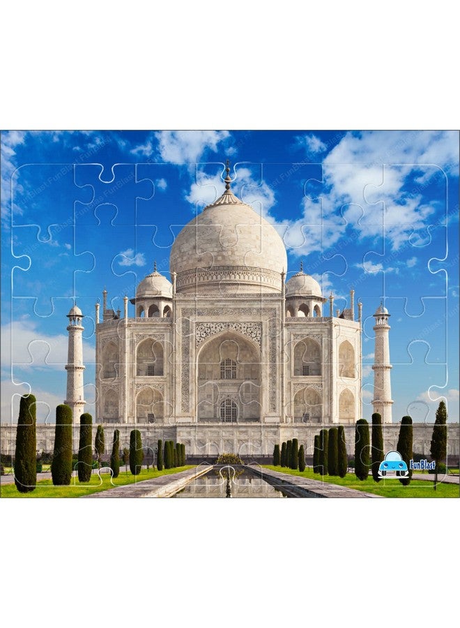 فنبلاست ألغاز فن بلاست للأطفال - 35 قطعة من ألغاز تاج محل للأطفال من عمر 3 إلى 5 سنوات، ألغاز من ألواح الأكريليك، ألغاز أرضية للأطفال، ألعاب ألغاز تعليمية (متعددة الألوان) - Image 1