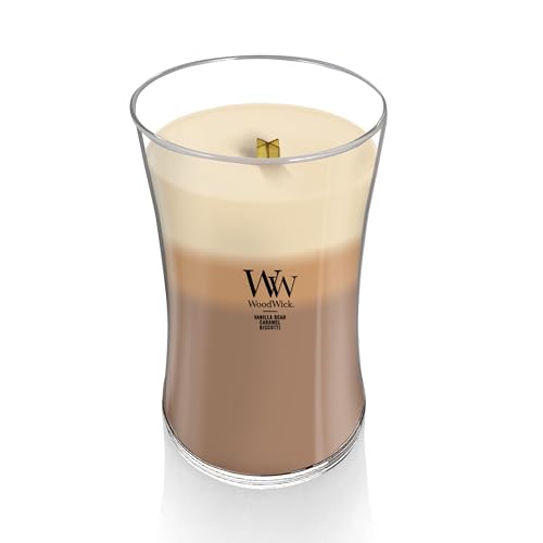 WoodWick Café Sweets Trilogy Holiday Candle Gifts for Women and Men, 21.5 oz Large Hourglass Trilogy Candle with Crackling Wick - Image 4