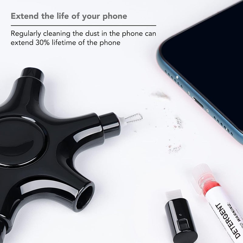 Tassmpitor for iPhone Cleaning Kit Port Cleaner, Repair and Restore Tool for iPad Pro Watch Cell Phone Charging Port, Lightning Charger Cables Speaker Airpod Cleaning Putty Dust for All Devices - Image 2