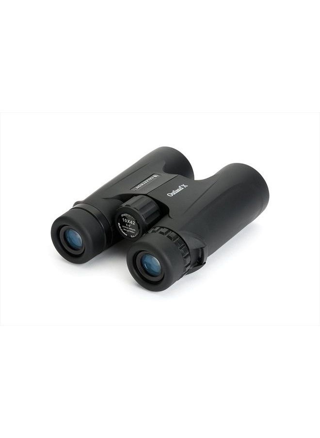 Celestron – Outland X 10x42 Binoculars – Waterproof & Fogproof Binoculars – Full-Size Binoculars for Adults with 10x Magnification – Multi–Coated Optics and BaK–4 Prisms – Protective Rubber Armoring  - Image 2