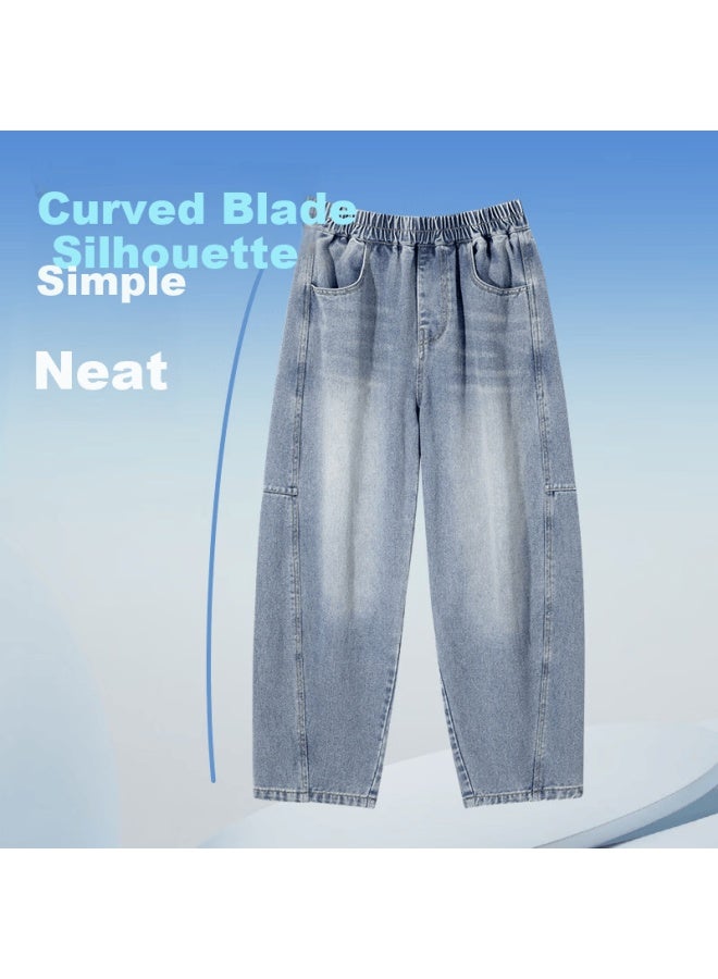 Pepco Kids Denim Jeans Spring Boys Loose Casual Curved Pants  New Fashion Girls Spring Wide-leg Pants - Image 2