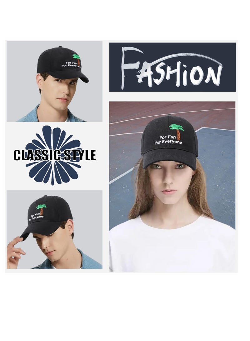 Excefore Baseball Cap, Embroidery Hat, Unisex Casual Snapback Cotton Cap, Trucker Cap Adjustable Breathable Baseball Hats, Summer Sun Hat Outdoor Sports Cap, for Outdoor Men  - Image 5
