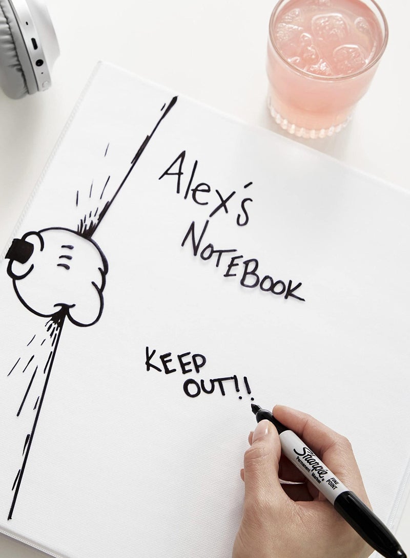 Sharpie 3-Piece Permanent Marker Black - Image 4