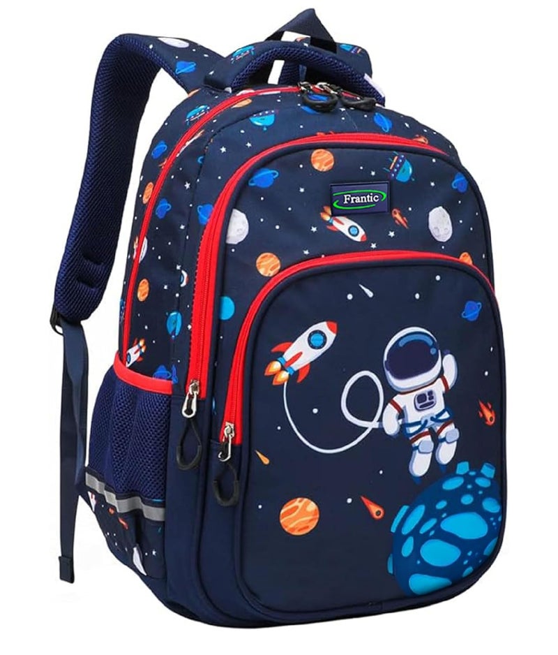 Frantic حقيبة ظهر مدرسية مطبوعة سعة 20 لتر / حقيبة مدرسية للأطفال من الصف 1 إلى 5 للأولاد والبنات الذين يذهبون إلى المدرسة - Image 2