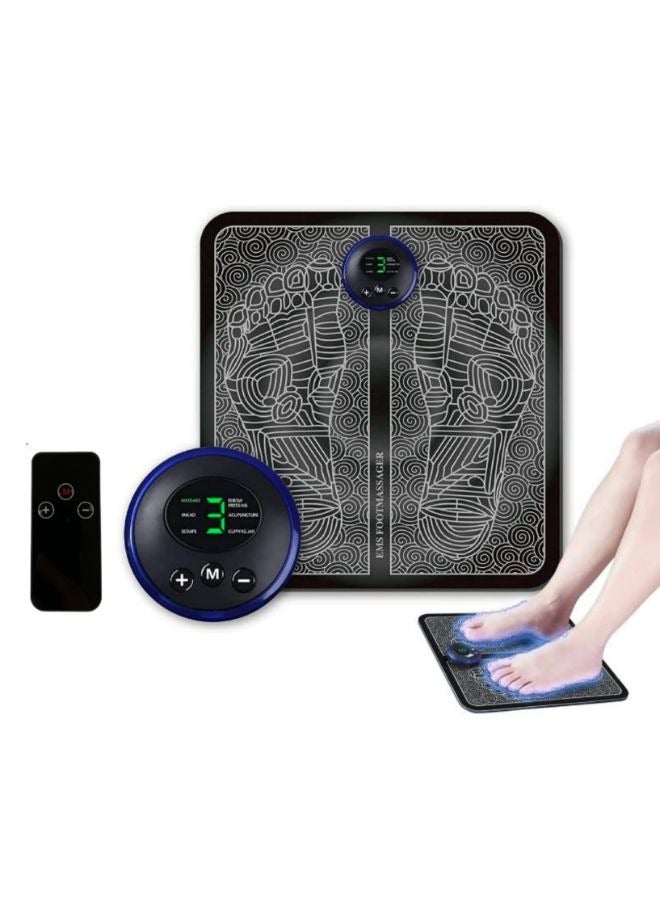 USB قابلة للشحن قابلة للطي بساط تدليك القدم المحمولة مع جهاز التحكم عن بعد - Image 1