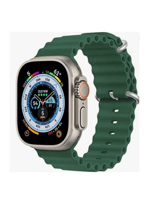 Smart Watch X8+ Plus Ultra Connect Me (2023)  2.08 Inch IPS display NFC Bluetooth V5 Call Waterproof IP67 Wireless Charger (Green)