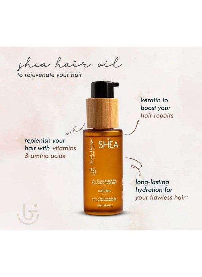 Beauty Garage Pure African Shea Butter Retention Treatment Hair Oil 50Ml  - Image 3