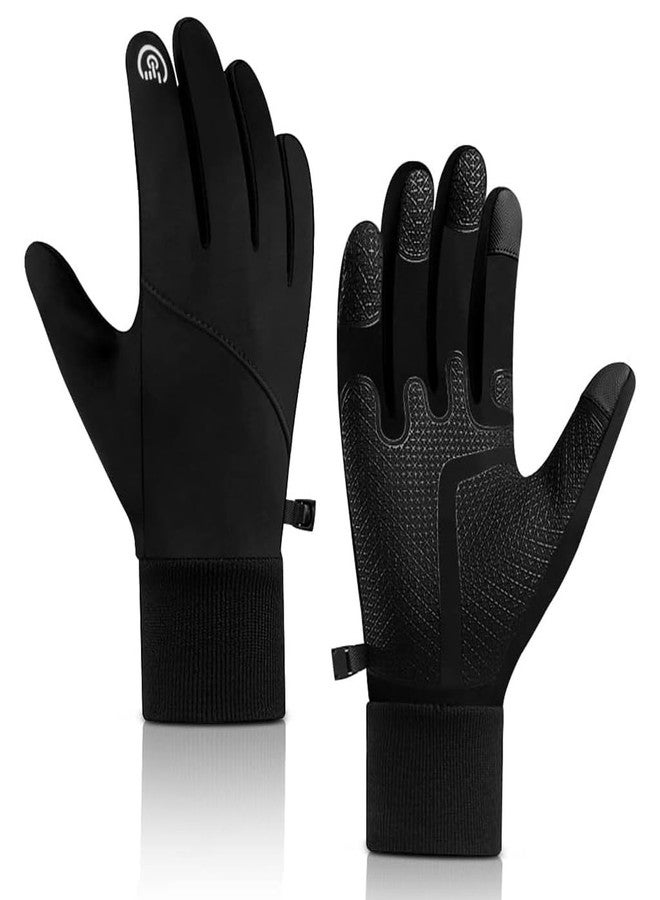 GUSTAVE® Winter Gloves for Men Women Outdoor Riding Gloves Warm Splashproof Windproof Non-slip Grip Lightweight Touchscreen Bike Gloves for Driving Walking Running Skiing Work Climbing (M) - Image 1