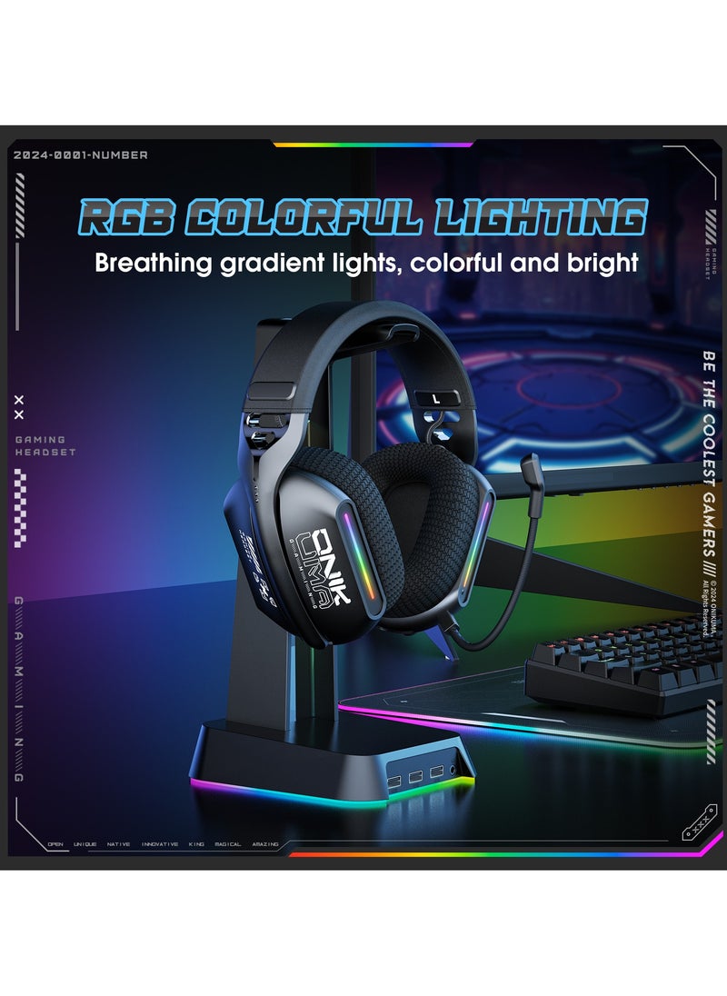 onikuma - GT808 2.4GHz Bluetooth Gaming Headset For PS4/PS5/XOne/XSeries/Nswitch/PC - Image 1
