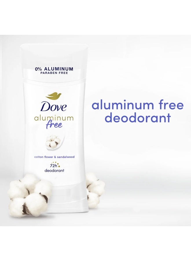 Dove 0% Aluminum Deodorant – Cotton Flower & Sandalwood (74 g) - Image 3