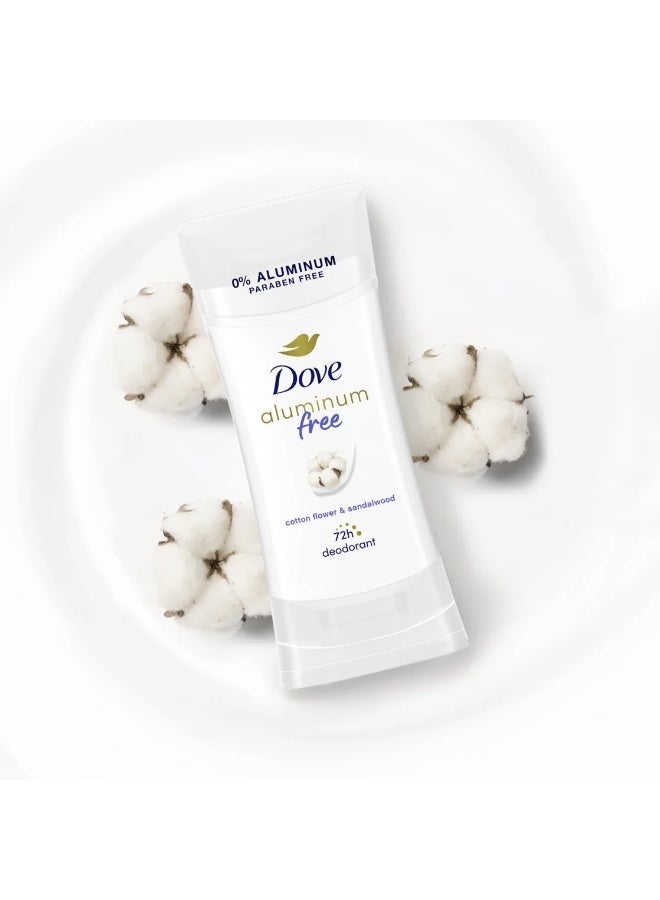 Dove 0% Aluminum Deodorant – Cotton Flower & Sandalwood (74 g) - Image 4