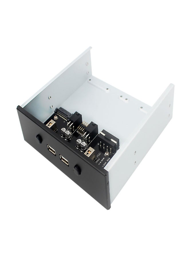 ماركة غير محددة كمبيوتر مكتبي أمامي 5.25 محرك بصري منفذ توسيع USB SATA15P مفتاح التحكم في القرص الصلب 2.5 رف القرص الصلب - اللون: ph7  - Image 5