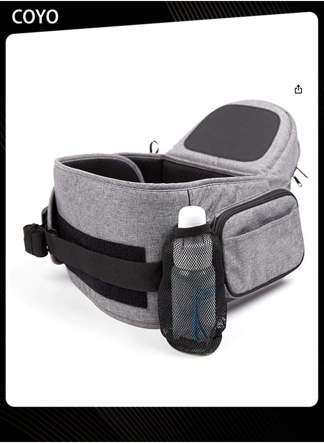 COYO The Only Safety Certified Hip Seat Baby Carrier Adjustable, Machine Washable, Ergonomic Newborn + Toddler + Child Carrier, Safe Ultra-Comfortable Waist Carrier  - Image 1