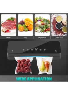 Generic Vacuum Food Sealer,Food Vacuum Machine for Food Saver, Dry & Moist Sealer Machine with Air Sealing System, Automatic Food Sealer with 10 Vacuum Seal Bags & 1 Air Suction Hose  - Image 3