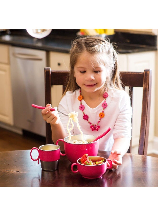 إنو بيبي innobaby Din Din Smart Stainless Cup (Pink) - Image 3