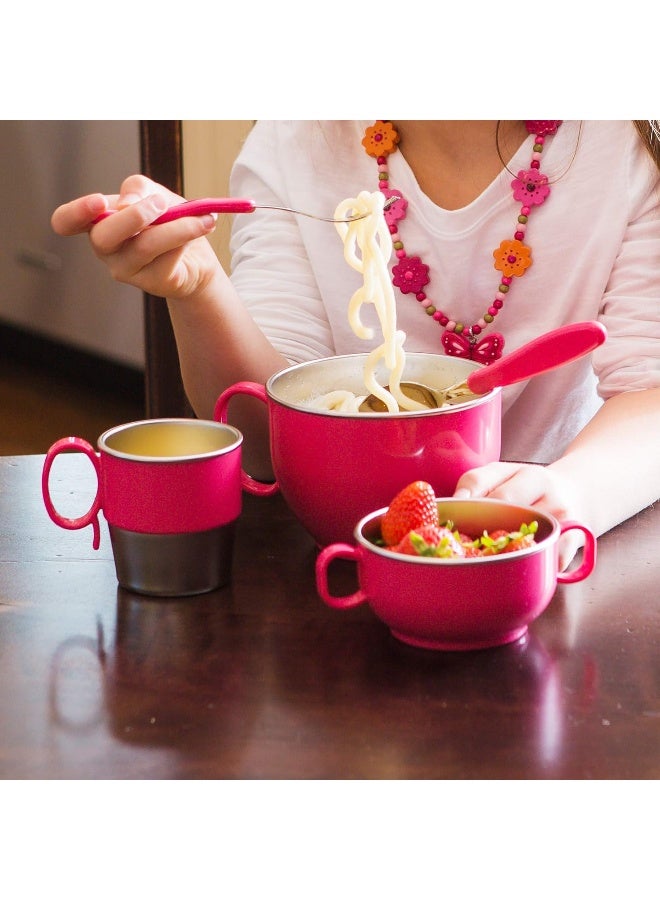 إنو بيبي innobaby Din Din Smart Stainless Cup (Pink) - Image 5