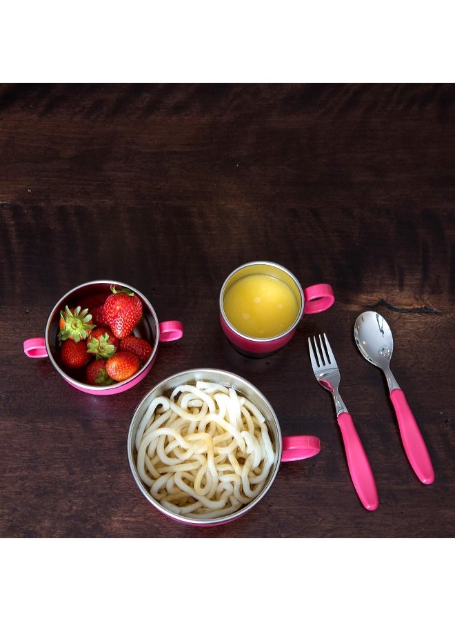 إنو بيبي innobaby Din Din Smart Stainless Cup (Pink) - Image 4