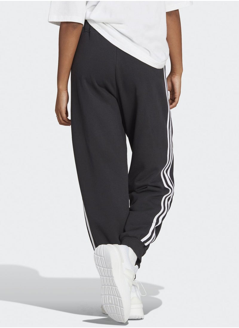 Adidas - 3 Stripes French Terry Loose-Fit Joggers - Image 1
